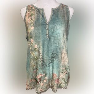 ChicMe Green and White Patterned Garment